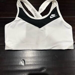 Nike Women's Black and White Sports Bra